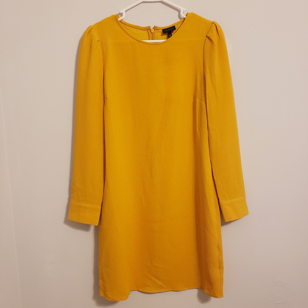 Who What Wear Mustard Dress